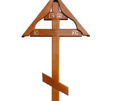 Крест дубовый « Домик» 220см
